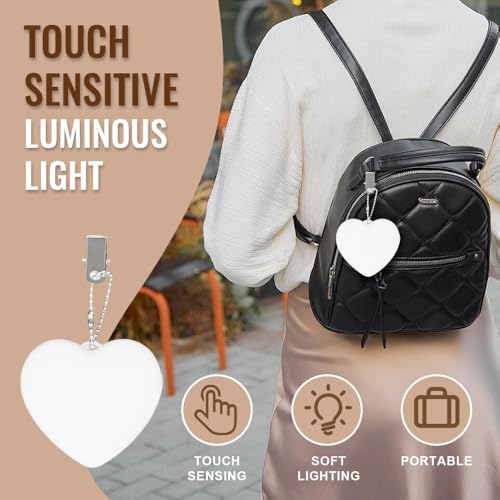 PINKE Purse Lamp Light, Glow Heart for Purse, Purse Light Handbag Light with Automatic Sensor Bed Lamp Light LED Hanging Night Light Gift Ideas Purse Must Haves Women (Heart)