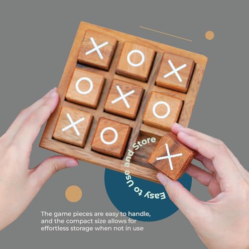 Tic Tac Toe & 4 in a Row Table Games Set,Board Game Toy for Kids and Adults Coffee Table Living Room Decor and Desk Decor Family Games Night Classic,Party Favors, Birthday Day Gifts and Prize