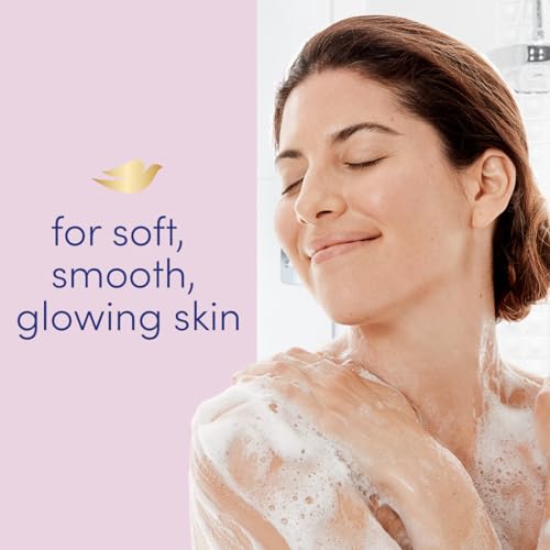 DOVE Beauty Cream Soap Bar, for all skin types, Pink, bar with ¼ moisturizing cream, 125g, Pack of 4