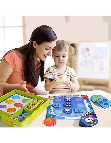 Alyasameen 6 In 1 Math Games - Invisible Snake - Sudoku - Build A Savanna - Memory Game - Build A Space - Magic Square - 6 Games To Help Children Improve Their Number Sense