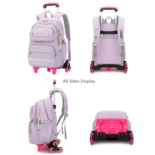 ETAISHOW girls Rolling Backpack Rolling backpack