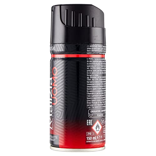 Malizia Uomo Musk Eau De Toilette Deodorant - perfume for men, 150 ml
