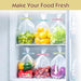 Ysimple 30 Pcs Food Bag Clips for Food Storage, 2 Sizes & 3 Colours Reusable Bag Sealing Clips, Freezer Bag Clips Fridge Sealing Storage Clips for Keeping Food Fresh, Sealing Packets(12CM, 15CM)