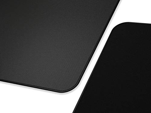 Glorious XL Extended Gaming Mouse Mat/Pad - Stealth Edition - Large, Wide (XL) Black Cloth Mousepad, Stitched Edges | 14"x24" (G-P-Stealth)