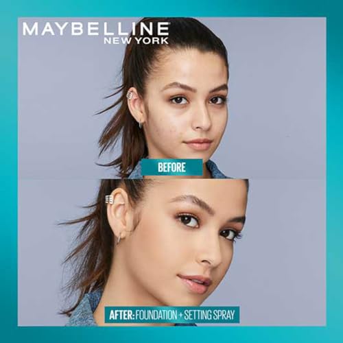 Maybelline New York Fit Me Matte + Poreless Setting Spray, 60 ml | Transfer-proof, 24H Oil-Control Formula With Witch Hazel, 60 ml