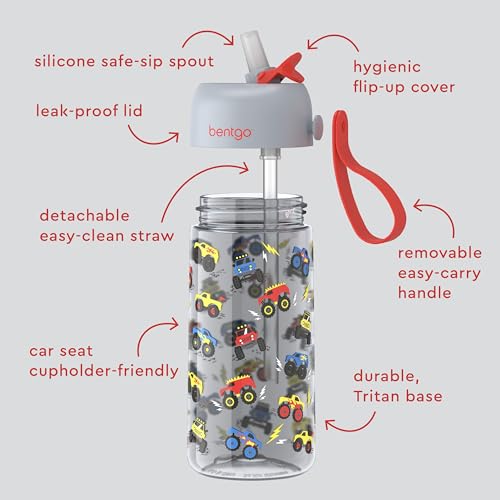 Bentgo - Kinds Water Bottle - Trucks - 450 ml