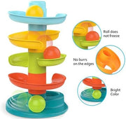 Baybee Baby Ball Tower for Toddlers, Ball Drop and Roll Swirling Tower with 4 Tier & 3 Balls Educational Development Activity Toys for Kids Ball Tower Ramp Toys for Baby 1 2 3 4 Years - BALL TOWER