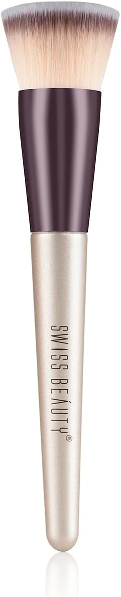 Swiss Beauty Foundation Blender Brush for Makeup | Synthetic Fibres | Easy Blending