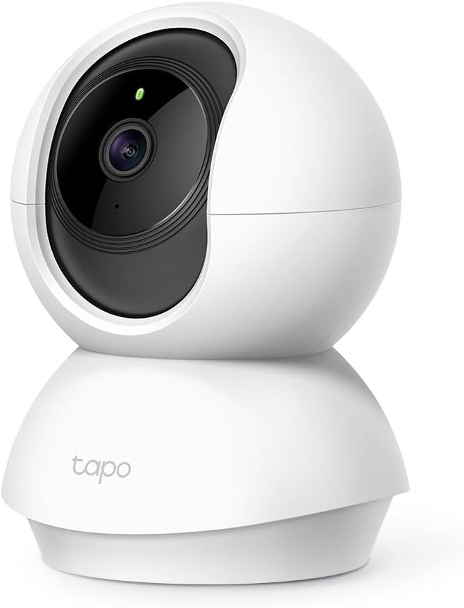 Tapoo Camera/Tilt Security Camera – 1080p Full HD camera, 360° Rotational View, Night Vision camera, Motion Detection camera, Two-Way Audio,Works with Alexa & Google Assistant