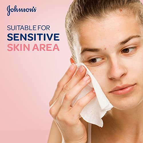 Johnson & Johnson Micellar Wipes Refreshing with Skin-Loving Minerals, Pack of 2x25 Wipes, Suitable_for Normal Skin Types, Gentle Makeup Remover Wipes, Hydrates and Cleanses, Safe_for Sensitive Eyes