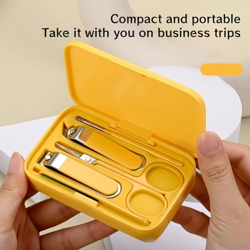 5-Piece Nail Clippers Set,Stainless Steel Manicure Kit, Nail Grooming Travel Kit, Ail Clippers for Men, Toenail Clippers or Nail Cutter, Fingernail Clippers For Women