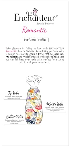 EnchantEUr Romantic Eau De Toilette, Perfume For Women, Long Lasting Fragrance, 100 Ml