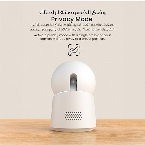 eufy Security Indoor Cam C220, 2K Resolution Security Camera with 360° PTZ, Plug-in Security Indoor Camera with 2.4G Wi-Fi, Human/Motion AI, Night Vision, AI Tracking, HomeBase S380 Compatible