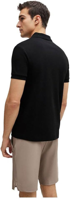 BOSS Men's Paule 1 Slim-Fit Interlock Cotton Polo Shirt with Mesh Logo