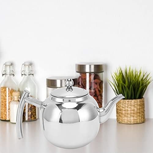 Teapot, Coffee Pot 1050 ml Stainless Steel Teapot Strainer Insert Coffee Teapot with Tea Infuser and Lid Tea Kettle for Iced Tea Maker Loose Tea All Fruits Herbal Infusion Tea Keeps Hot for a Long