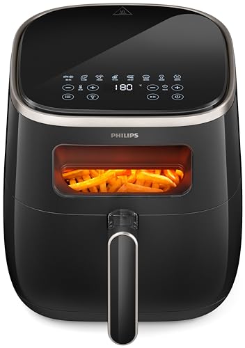 Philips Airfryer 3000 Series XL - Digital Window, 5.6L, RapidAir Technology, See-Through Cooking Window - HD9257/80