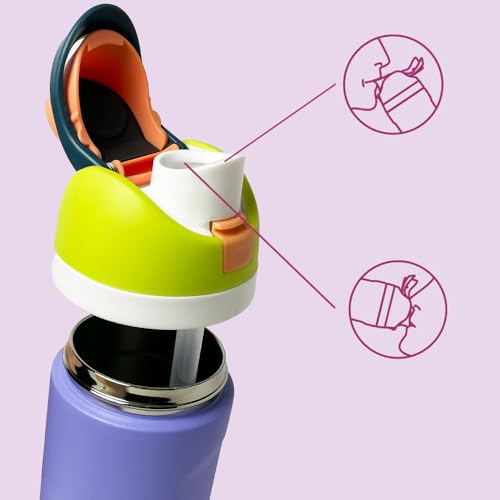 Insulated Water Bottles, Vacuum Thermo Stainless Steel for Travel, Sports, Cycling, School
