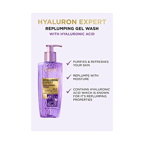 L’Oréal Paris Store Paris Hyaluron Expert Replumping Face Wash with Hyaluronic Acid, 200ml