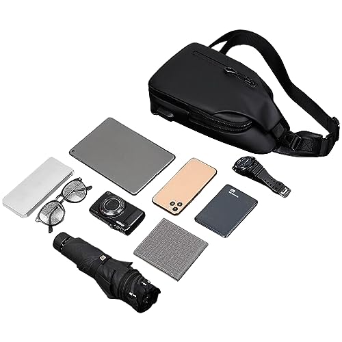 Dress Cici Stylish Waterproof Casual Daypack for Travel & Cycling, Sling Crossbody Bag for Men