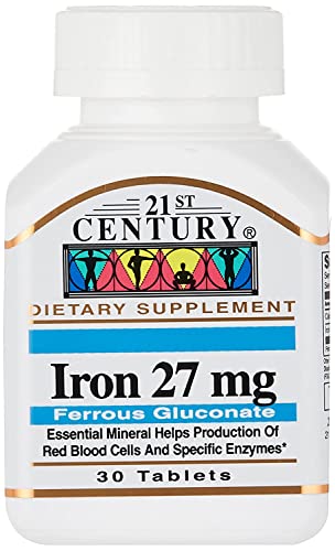 21st Century Iron 27 Mg - 30 Tablets