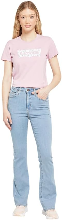 Womens 725 High Rise Bootcut Jeans - Med Indigo - Worn In