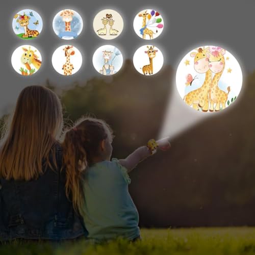 Kids Projection Watch – Adjustable Digital Projection Watch with 24 Animal Patterns, Flamshell Design, Time & Date Display, Fun Toy for Boys & Girls