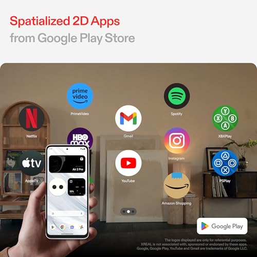 XREAL Beam Pro, The AR Glasses Spatial Computing Companion, 3D Cameras, Android 14, Supports All Google Play Store apps, Multiple Spatial Experiences for Movies, TV and Gaming, FHD 1080p (8G+256G)