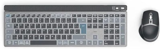 Hama WKM-750 Multi-Device Wireless LED Keyboard/Mouse Set, Black