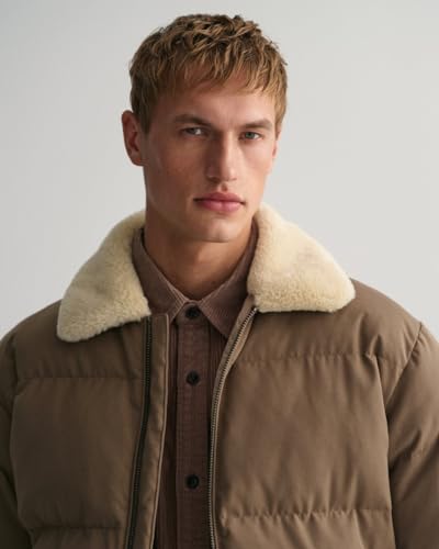 GANT Men 7006359-261 Padded Flannel Puffer Jacket