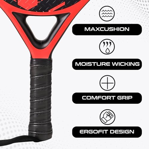 AMA SPORT Padel Paddle Tennis Racket Carbon Fiber Pop Tennis Paddle Paddleball Racquets 3K,12K,18K,Full Carbon