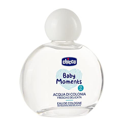 Chicco Baby Moments Eau De Cologne Refereshing And Delicate For Baby Skin 0M+ 100Ml, Multi Color (Pack of 2)
