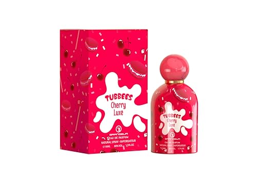 Grandeur Tubbees Perfume 50ML - CHERRY LUXE | Unisex Gourmand-Inspired Fragrance | Kid-Friendly Sweet Scent