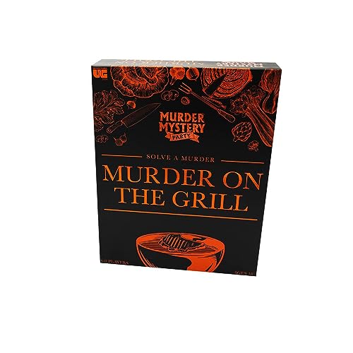 University Games Murder Mystery Party - A Murder on the Grill, Host Your Own Cookout Murder Mystery Dinner for 8 Adult Players, Solve the Case with Crime Scene Clues, 18 Years and Up