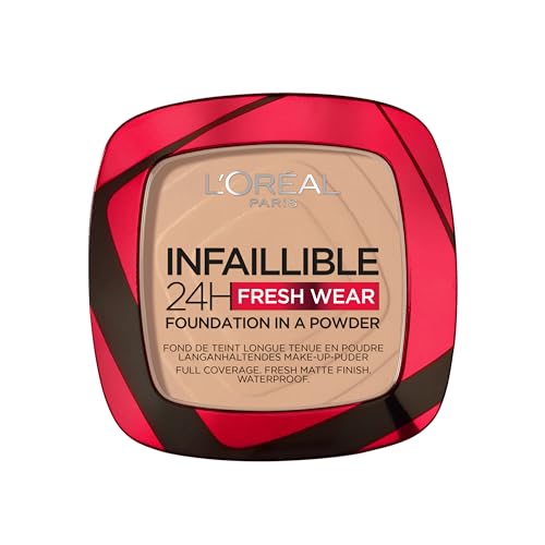 L’Oréal Paris Infaillible 24H Fresh Wear Foundation in a powder, 130 True Beige