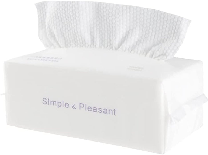KKAERDIYA Disposable clean face towel, made of cotton only, no flannelette, no perfume, soft makeup pad, soft cotton towel (3, W, L)