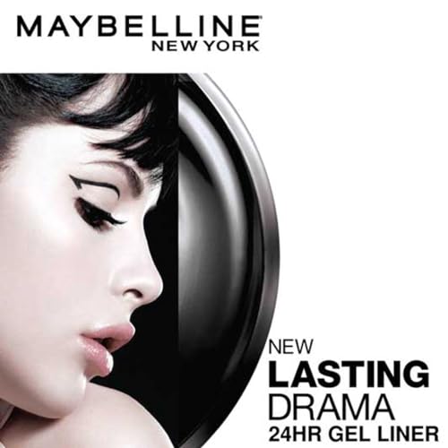 Maybelline New York Lasting Drama Eye Liner Drama Gel Liner, Black, 2.5g
