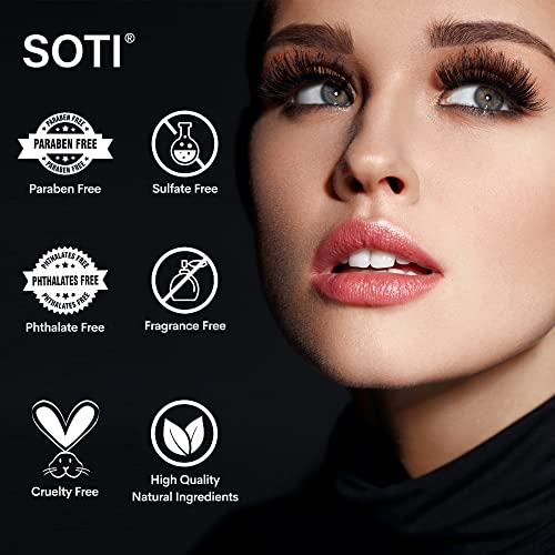 Castor Oil (2oz), USDA Certified Organic, 100% Pure, Cold Pressed, Hexane Free by Soti. Stimulate Growth for Eyelashes, Eyebrows, Hair, Skin Moisturizer