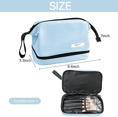 Queboom Travel Makeup Bag Cosmetic Bag Makeup Bag Toiletry bag for women and girls