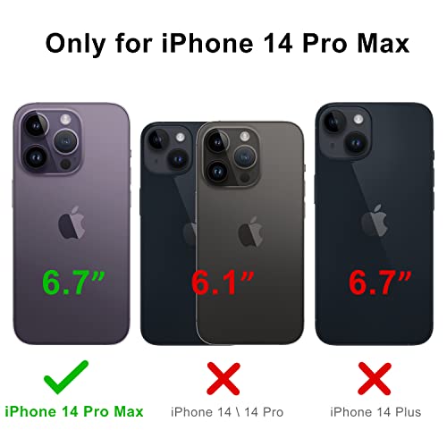 bemal for iPhone 14 Pro Max Case with Screen Protector - Slim Fit Shockproof Liquid Silicone Cover - Soft Microfiber Lining - Designed for Women and Girls - Protective Phone Case-Rock Grey