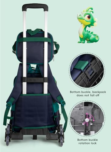School Bag,Children School Bag Student Backpack with Pencil Bag, Lunch bag, Trailer, 3D cartoon pattern Large volume Waterproof Bookbag and for 3-10 Year Elementary Kindergarten