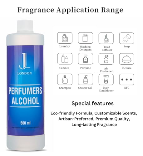 JAN LONDON Perfumer's Essentials Pack: ISOE SUPER 100ml, DPG 250ml, Perfumer's Alcohol 500ml - Enhance Fragrances with Iso E Super, Versatile DPG Solution, and Perfumer's Alcohol