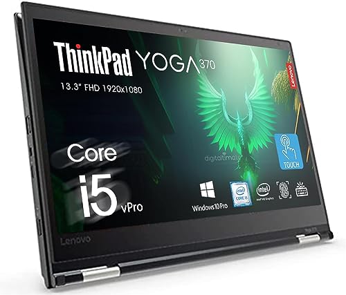 Lenovo ThinkPad Yoga 370 2in1 Touch w/Pen, Intel Core i5-7300U, 13.3" FHD, 16GB RAM 512GB SSD, Backlit KB, FP Reader, Thunderbolt 3, MicroSD Reader, Windows 10 Pro - Renewed (16GB RAM | 512GB SSD)