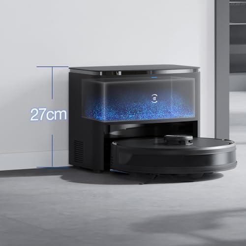 ECOVACS DEEBOT Y1 Pro Plus Robot Vacuum Cleaner with Auto-Empty Station, 2 IN 1 Vaccum and Mop 6500Pa Suction, Advanced LDS Navigation Technology & True Mapping Support Multi-Floor -1 Year Warranty