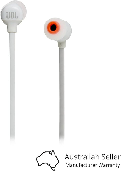 JBL T110BT Wireless In-Ear Bluetooth Headphones - White