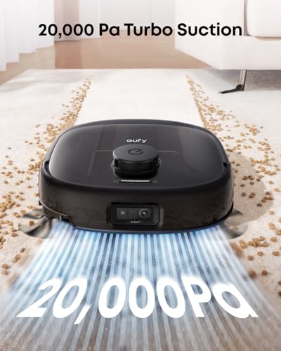 eufy E28 Omni Robot Vacuum Cleaner with Mop, HydroJet System, Portable Deep Cleaner for Carpet, Spot Cleaner, 20,000 Pa Turbo Suction, Zero Tangling, Corner-to-Edge Deep Cleaning, All-In-One Station