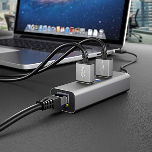 KabelDirekt – 20m – Ethernet, patch & network cable (transfers gigabit internet speed, ideal for 1Gbps networks/LANs, routers, modems, switches, RJ45 plug (silver), black)
