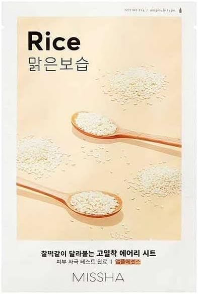 Airy Fit Sheet Mask, Rice - Set of 1