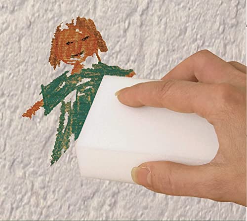 Scotch-Brite Easy Erasing Pad, 2 units/pack Magic Sponge Eraser Pad Easily removes stains, Erase away scuff marks and smudges Walls Doors Windows | Floors