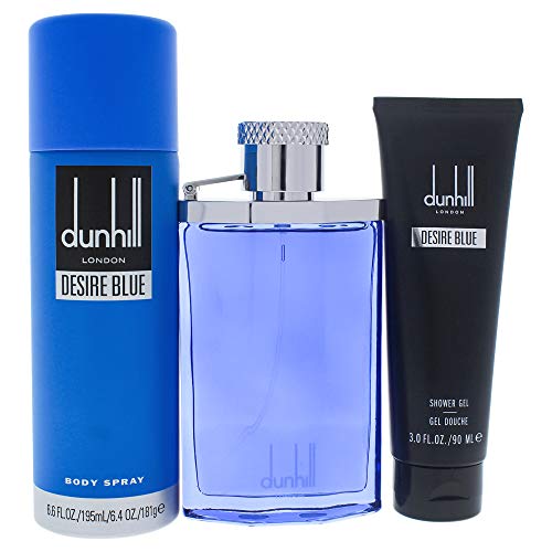 Alfred Dunhill Desire Blue - 3Pc Gift Set 3.4oz Edt Spray, 3oz Shower Gel, 6.oz Body Spray3 St?ck
