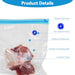 WVacFre Sous Vide Bags 15 pcs Reusable Vacuum Sealer Bags Zip Lock bag for Food Storage and Cooking BPA Free with 2 Sealing Clips